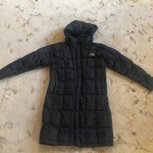 North Face long puffer coat